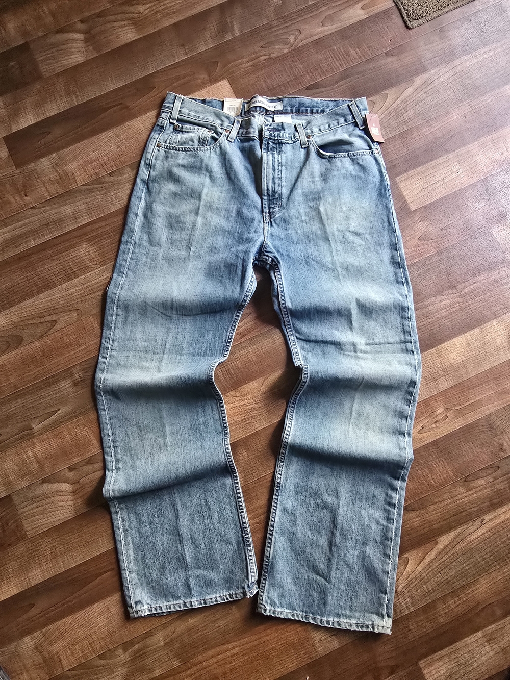 VTG 2001 Gap Relaxed Boot Fit Jeans 36x34 NWT Deadstock Light Wash Y2K
